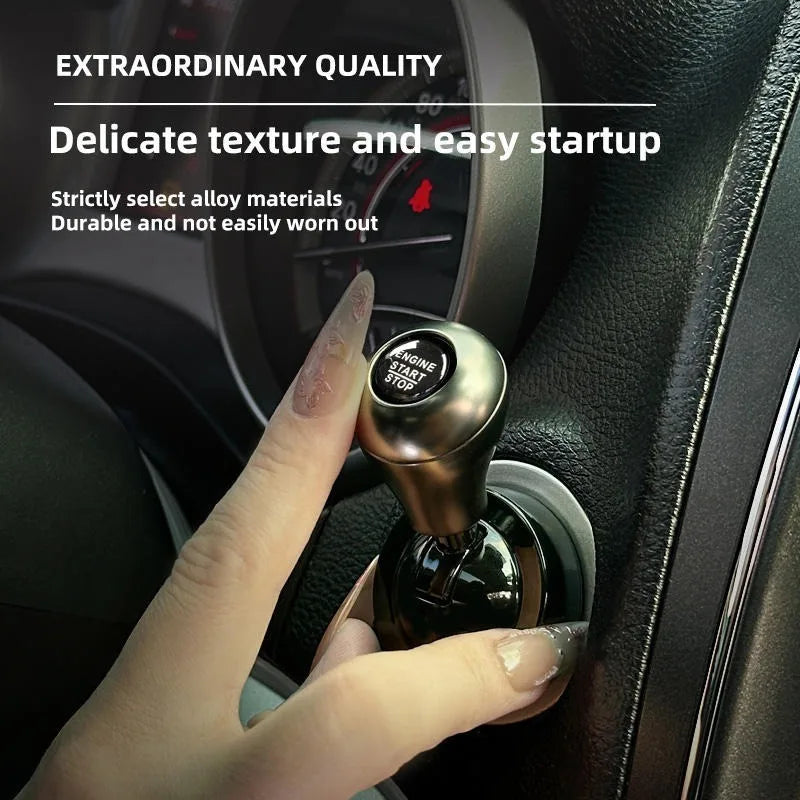 Automotive One Touch Start Button Push To Start Rocker Lever Retro Joystick Decoration Car Interior Accessories Gift Oasis Select