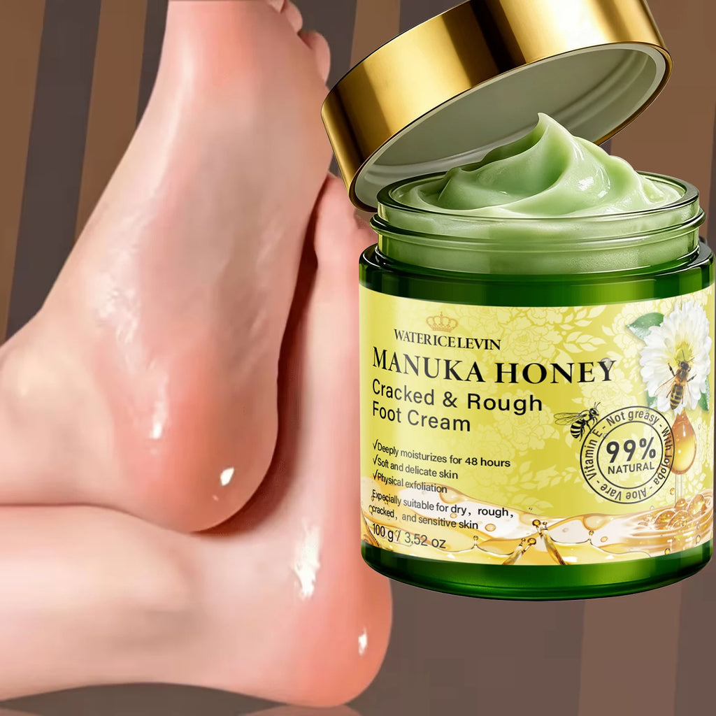 Manuka Honey Foot Cream – Hydrating Cracked Heel Repair 100g Foot Care Cream Oasis Select