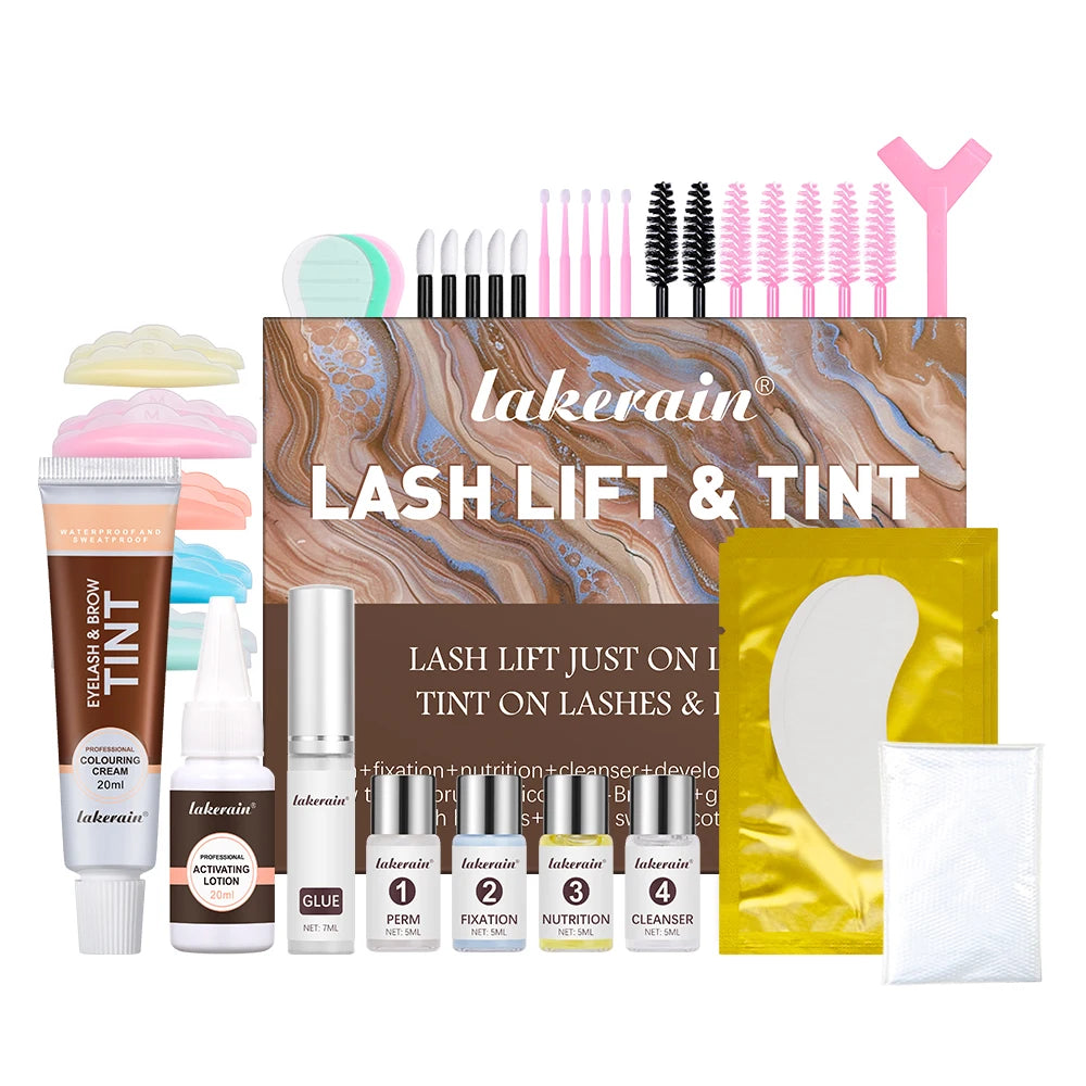 Lash Lift and Tint Kit Professional Eyelash Lifting Calia Perming Lashes Tint Brow Dye Eyes Makeup Tools Dropshipping Oasis Select