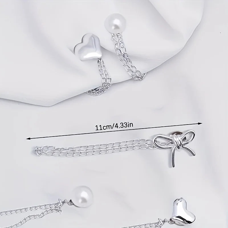Women'S Adjustable Clothes Clips with Butterfly Decorations - Instant Sleeve Shortening, Suitable for Shirts, Dresses, Pants Oasis Select
