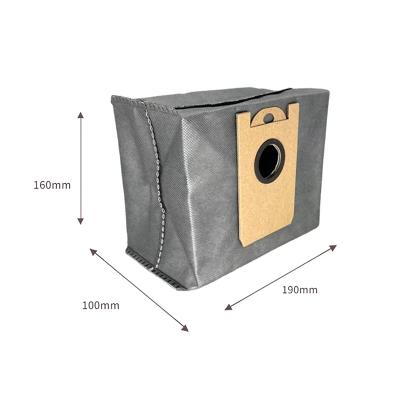 10 Pcs Dust Bags for RoboVac L35 Hybrid LR30 Hybrid LR20 Auto-Empty Station, with Activated Carbon Fabric Oasis Select