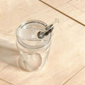 2Pcs Glass Tumbler Set with Lid Straw, High Borosilicate Reusable Clear Drinking Cups for Iced Coffee Juice Bubble Tea Home Gift Oasis Select 2Pcs