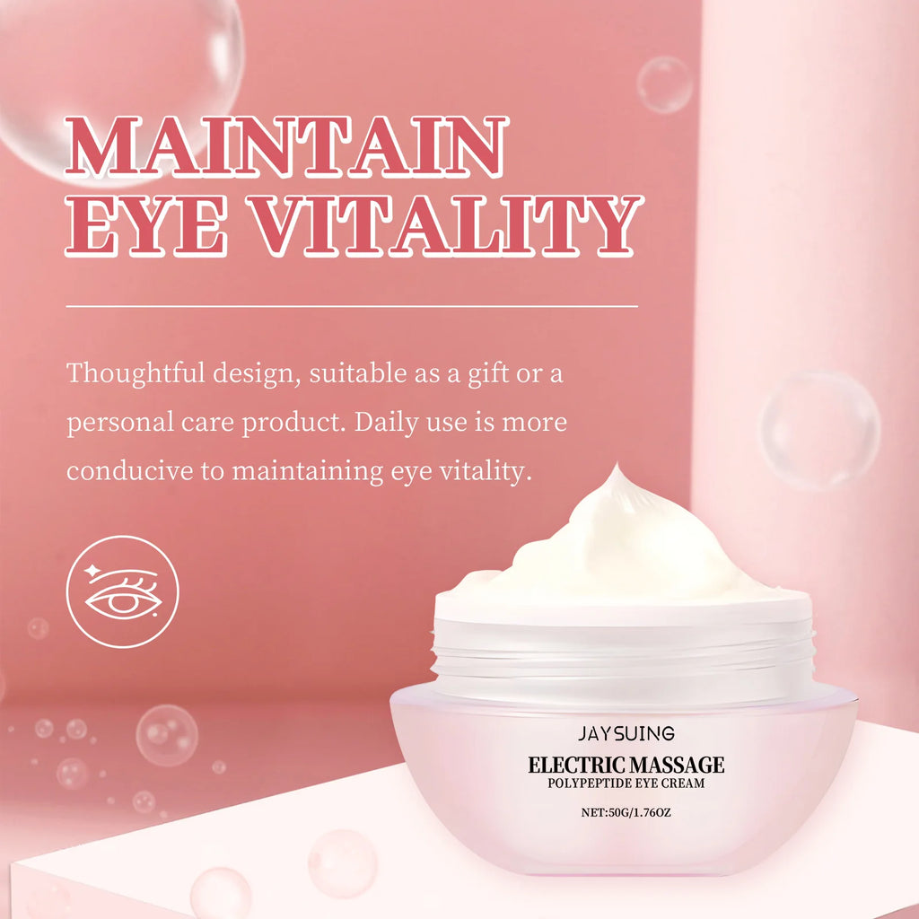 Electric Cooling Eye Massage Cream - Anti-Wrinkle Firming Gel with Roller Head for Dark Circles, Puffiness & Fine Line Reduction Oasis Select