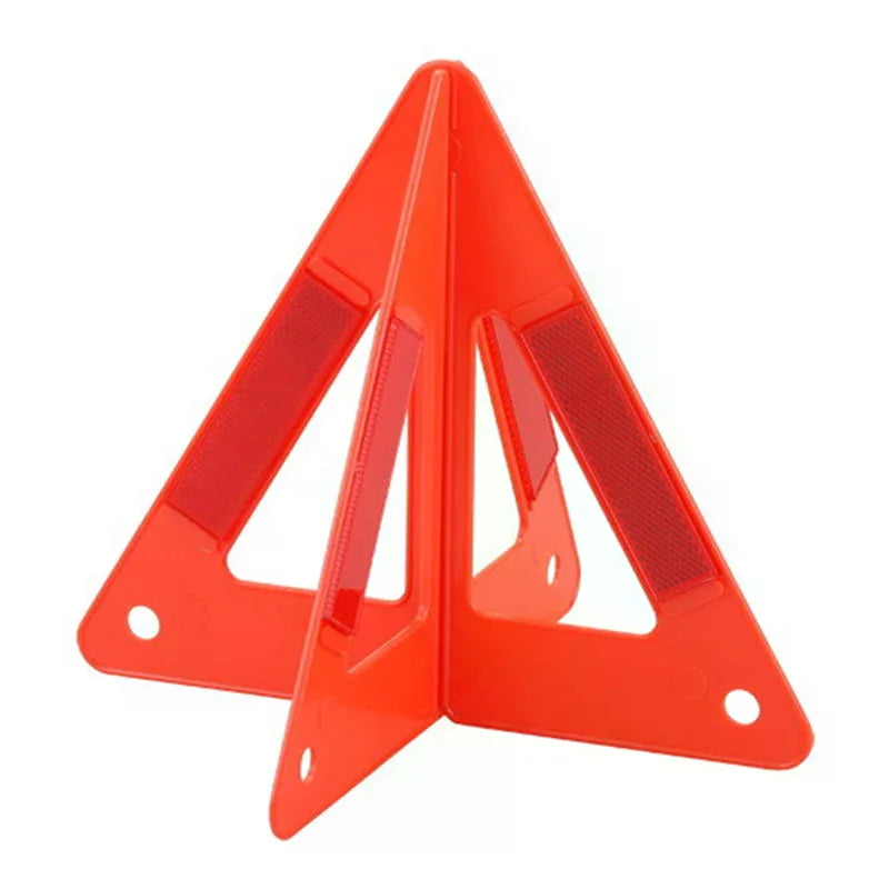 Portable Car Auto Reflective Traffic Warning Sign Triangle Foldable Solid Standing Tripod Road Emergency StandbyCar Accessories Oasis Select
