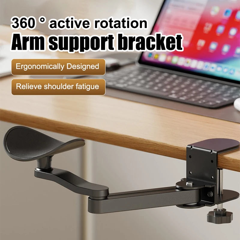 Computer Desk Arm Rest Pad Ergonomic Armrest Wrise Support Adjustable Rotate Extender Mouse Pad Armrest Bracket For Home Office Oasis Select
