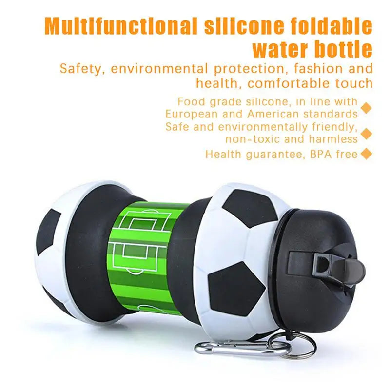 Foldable Leakproof Water Cup Mug, Portable Collapsible Bottle for Kids School, Basketball Football Golf Tennis Outdoor Sports Oasis Select