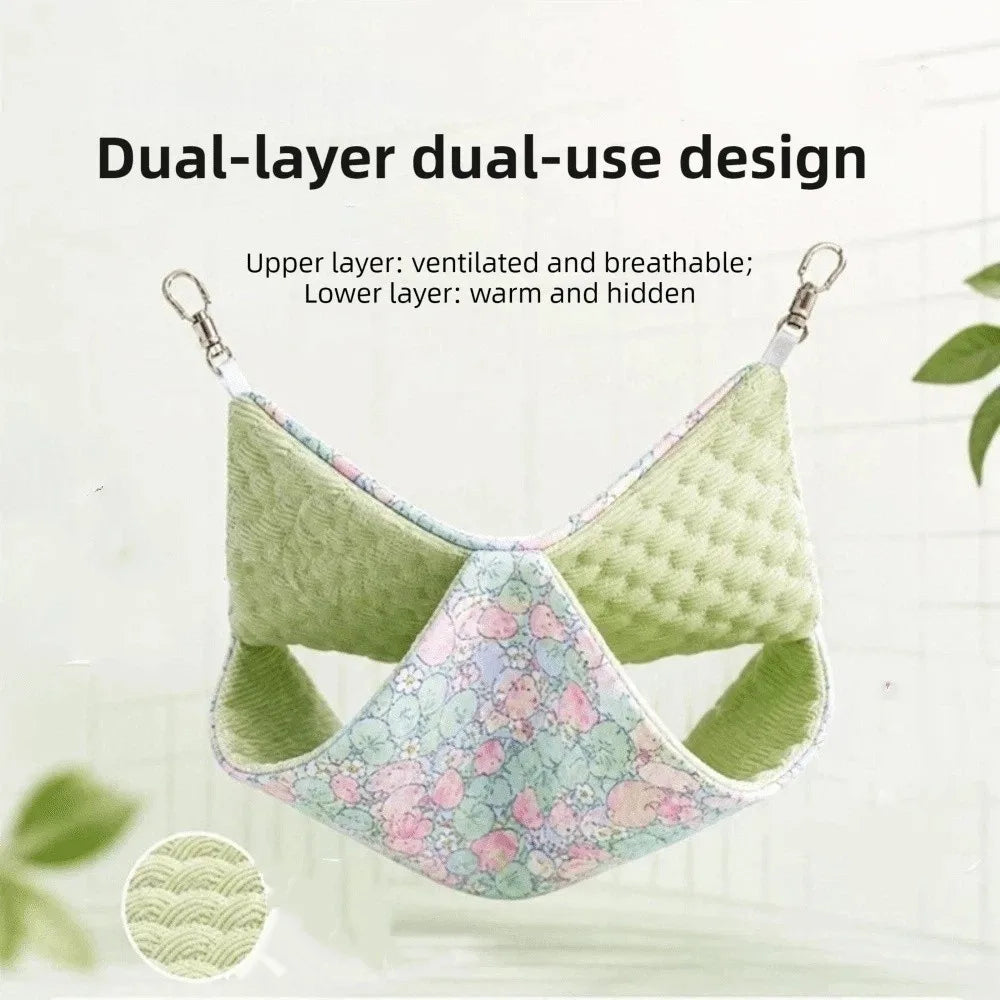 Breathable Double-Layer Hamster Hammock | Hanging Sleeping Nest