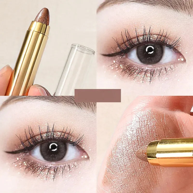 Double-Sided Eyeshadow Stick – Glitter & Matte Highlighter Pen