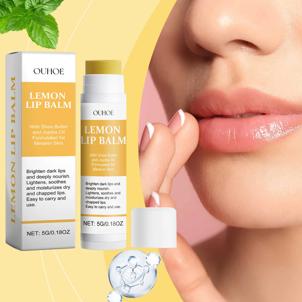 Lemon Ginger Lip Balm Turmeric Dark Melanin Remove Mask Gloss Oil Exfoliating Clean Improve Dullness Moisturizer Lip Balm Care Oasis Select