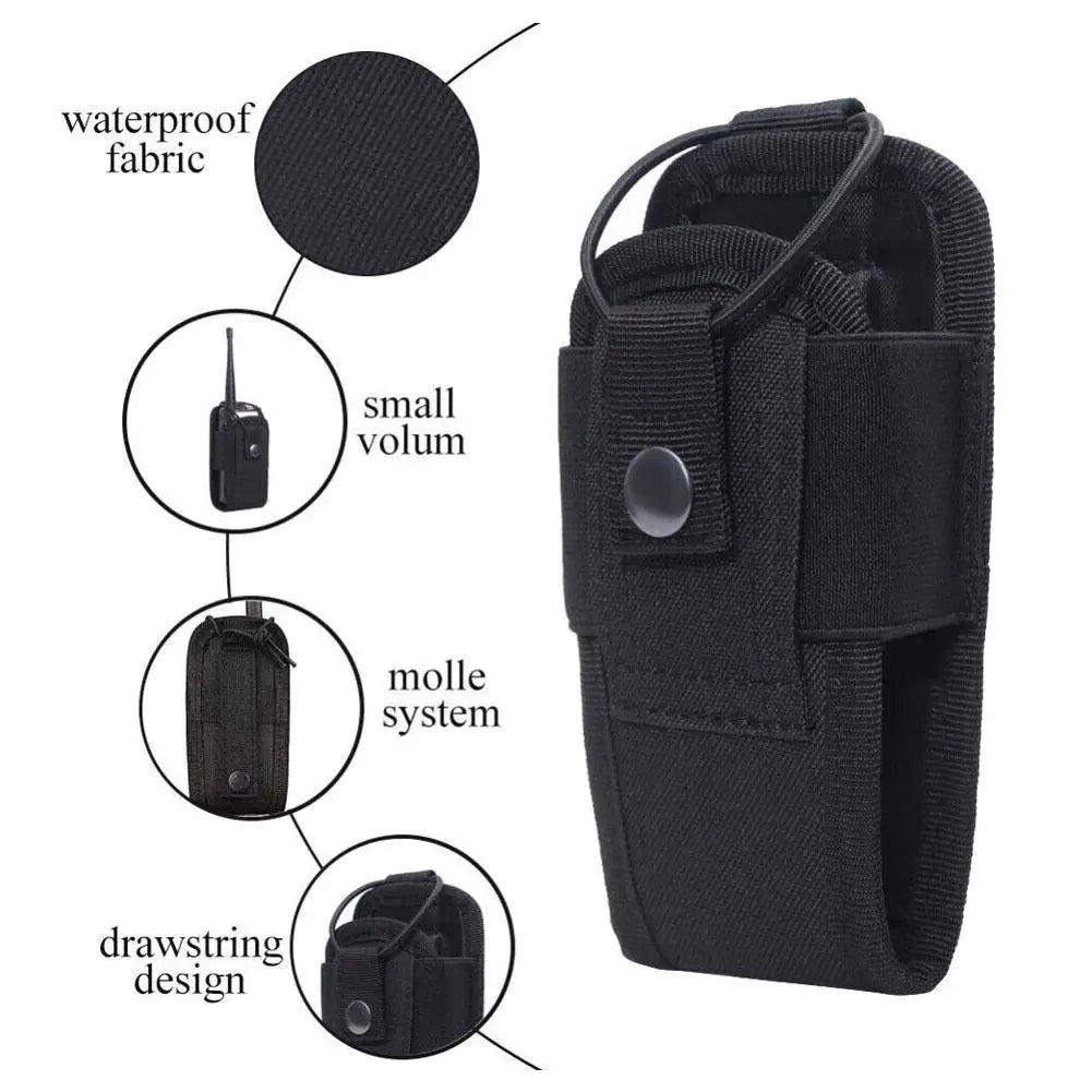 Tactical MOLLE Walkie Talkie Pouch | Outdoor Radio Holster
