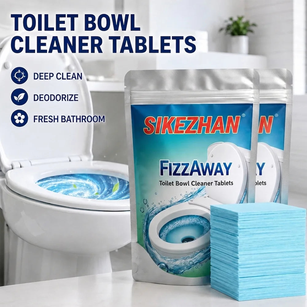 30/60/120pcs Toilet Bowl Cleaner Tablets, Septic Safe Fizzing Deodorizer, Quick Dissolve Stain Remover, Deep Clean Tabs, Descale Oasis Select