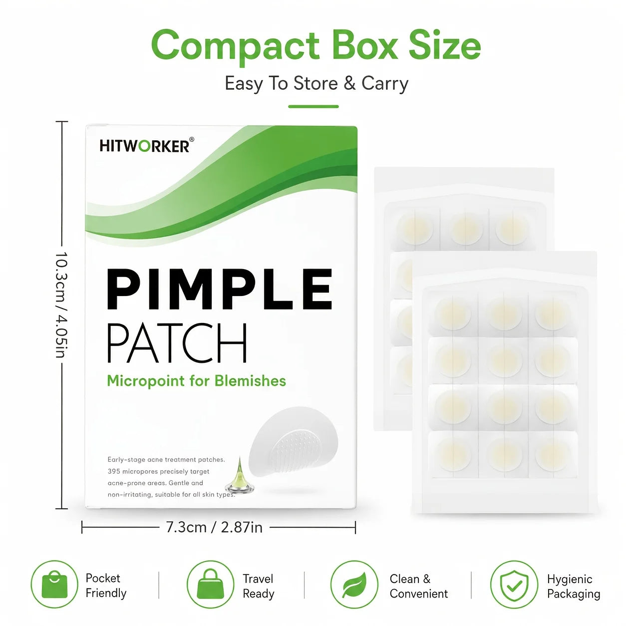 12/24pcs tea tree oil facial hydrogel acne patch, ultra-thin waterproof acne patch stickers, suitable for all skin types Oasis Select
