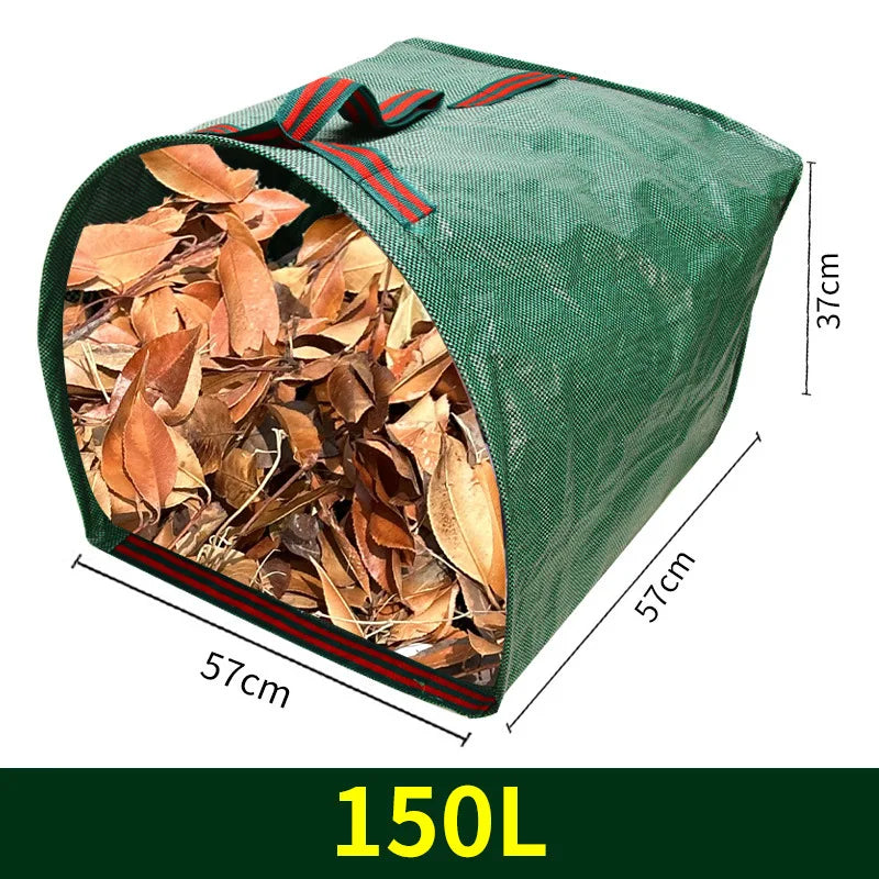 Outdoor Garden Leaf Branch Collection Bag Thickened Leaf Litter Bag Garden Waste Collection Bag Folded Oasis Select 150L new Style