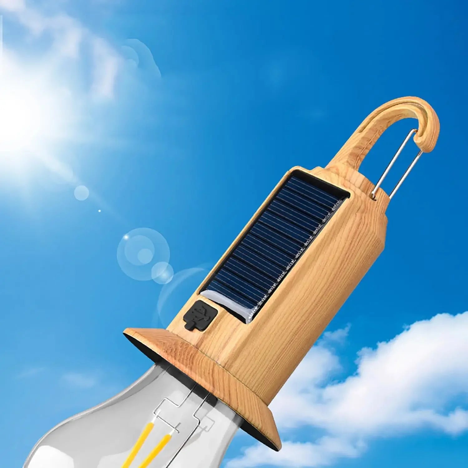 Solar USB LED Camping Lantern | Remote Control | 1–4 Pack