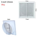 1Pcs Wall Ceiling Grille Air Outlet Pipeline Ventilation Plastic Fresh Air Exhaust Outlet White Grilles Cover Oasis Select 5 inch 125mm