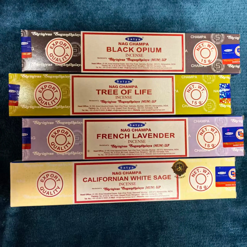 Satya Sai Baba Incense Sticks Hand-rolled 4boxes Multiple Scents