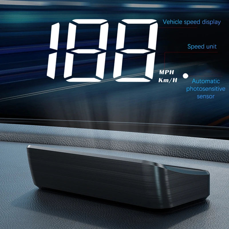 Car Speedometer HUD GPS Head Up Display Digital Speed Meter Windshield Projector For Vehicles Truck Auto Electronics Accessories Oasis Select
