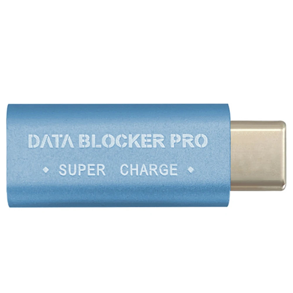 USB C Data Blocker Portable Type C Defender Type C Data Blocker Protect Against Juice Jacking Oasis Select Blue China Mainland