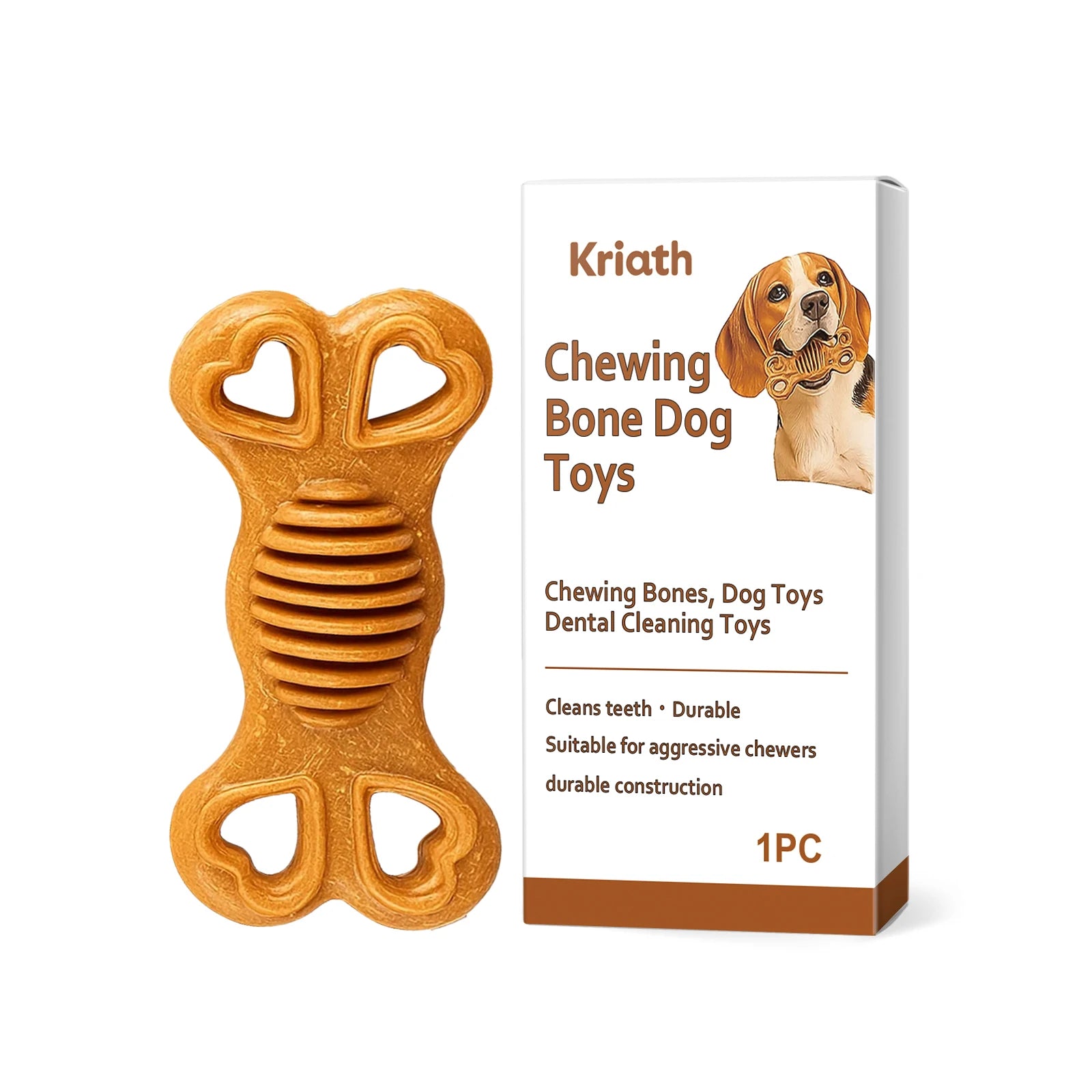 Dog Chew Toy Wood Plastic Composite Dental Bone Durable Safe Teething Training Aid For Puppies Medium Large Dogs Boredom Relief Oasis Select 1pcs