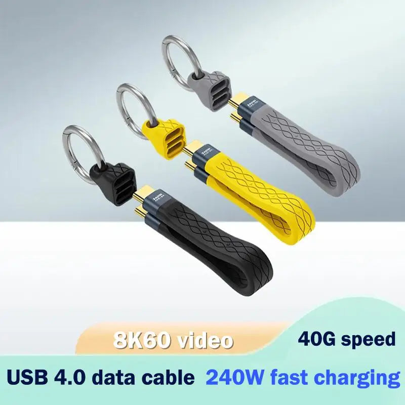 USB4 Cable PD240W Fast Charging Dual Type-C 40Gbps 8K Video Thunderbolt 4/3 Compatible Office Laptop Users Hot Sale New 2026 Oasis Select
