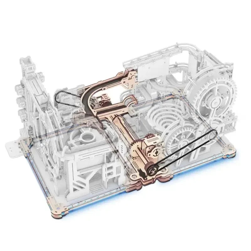 Wooden metal assembly model, handmade three-dimensional puzzle, high difficulty mechanical assembly, toy gift Oasis Select Linkage package