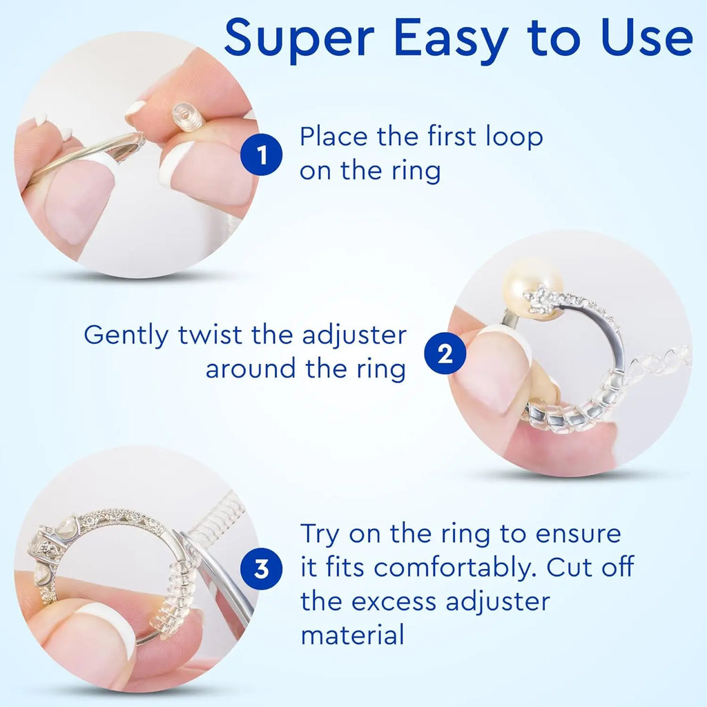 4/8/16 PCS Invisible Ring Sizers – Adjustable Spacers for Loose Rings, Fits Bands Up to 6mm (Reduces 0.5–1.5 Sizes) Oasis Select