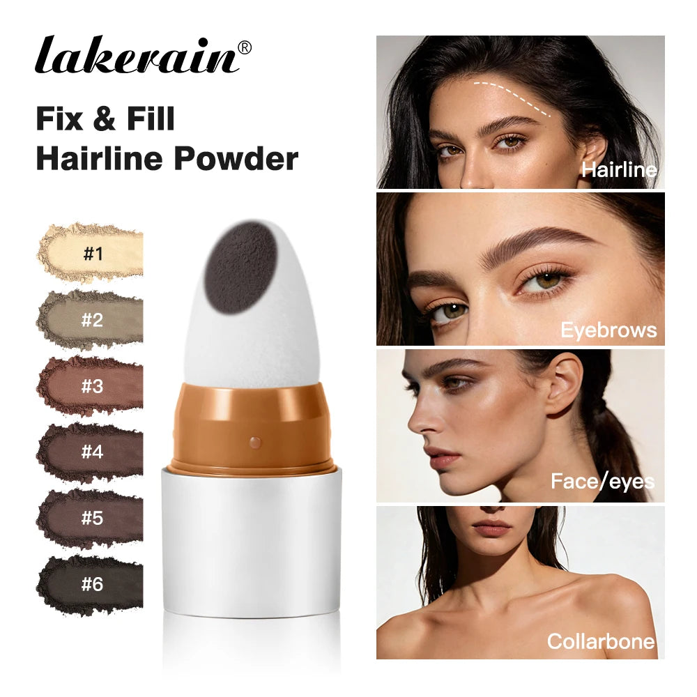 Lakerain Waterproof Hairline Shadow Powder Women Men Hair Concealer Natural Cover Multi-functional Hairline Shadow Sticks Oasis Select