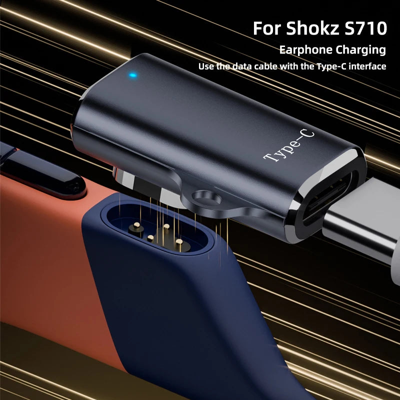 USB-C Charger Adapter for SHOKZ OpenSwim Pro S710 Magnetic Headphone Charging Adapter Oasis Select