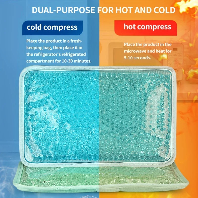 Hot & Cold Gel Compress Pack with Strap – Reusable Ice Pillow Hot Cold Compress Pack Oasis Select