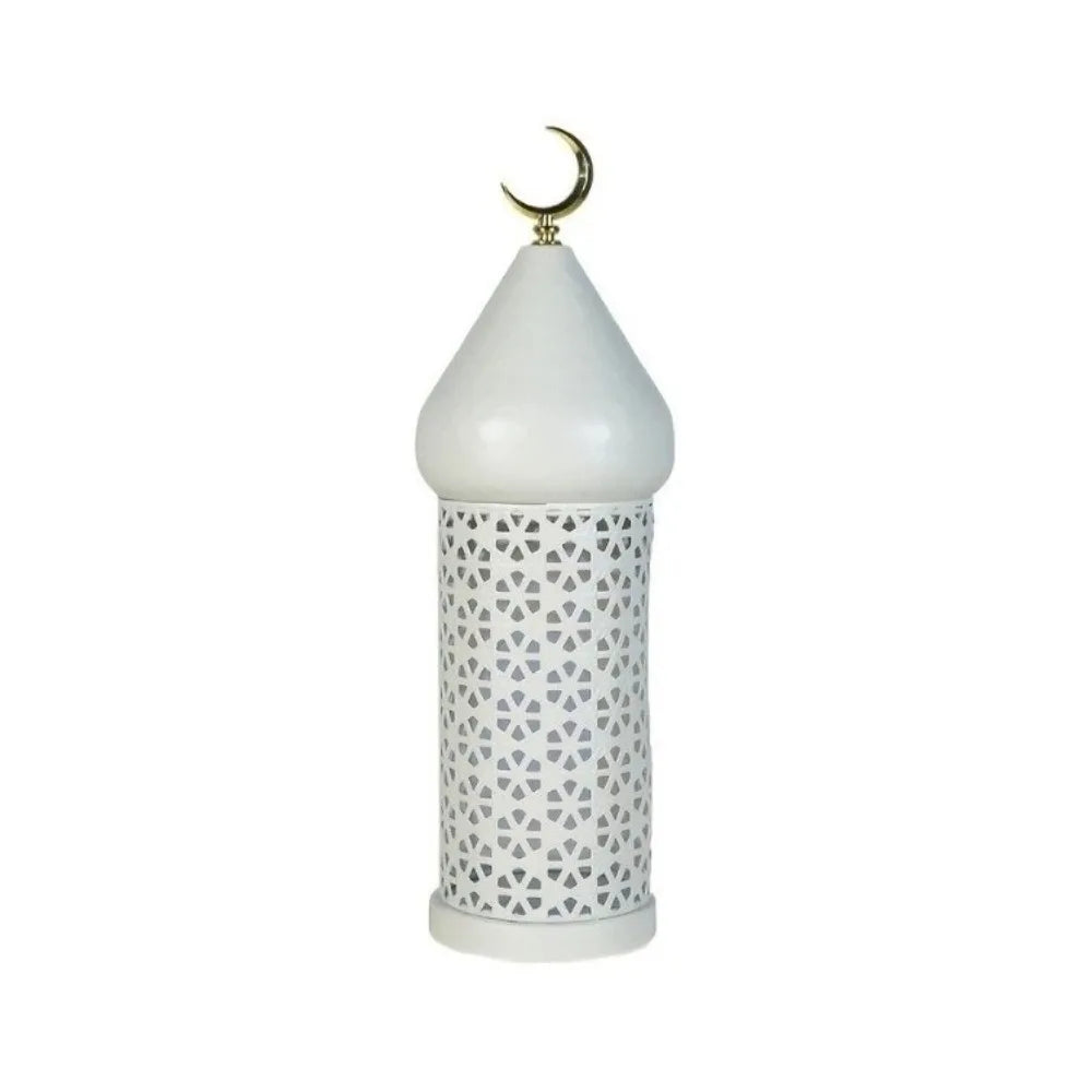 Ramadan Metal Hollow Lantern | Battery Operated Night Light