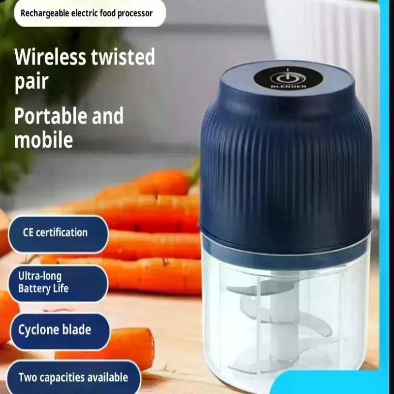 Portable Electric Garlic Masher Mini Food Processor Vegetable Chopper Meat Grinder for Kitchen Use Oasis Select