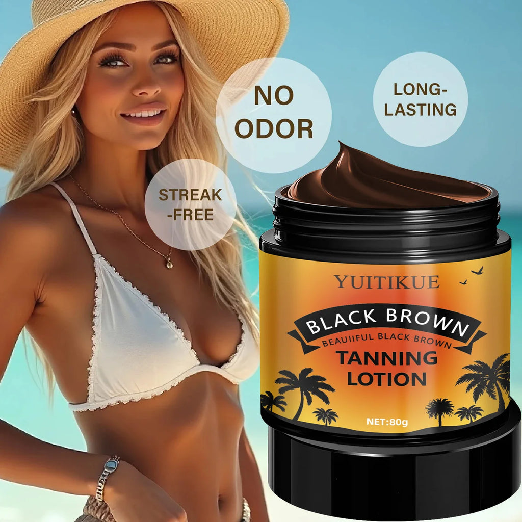 YUITIKUE Get Summer Color Fast Sunless Tanning Lotion 80g - Moisturizing & Hydrating, for All Skin Tones, No Patience Needed Oasis Select