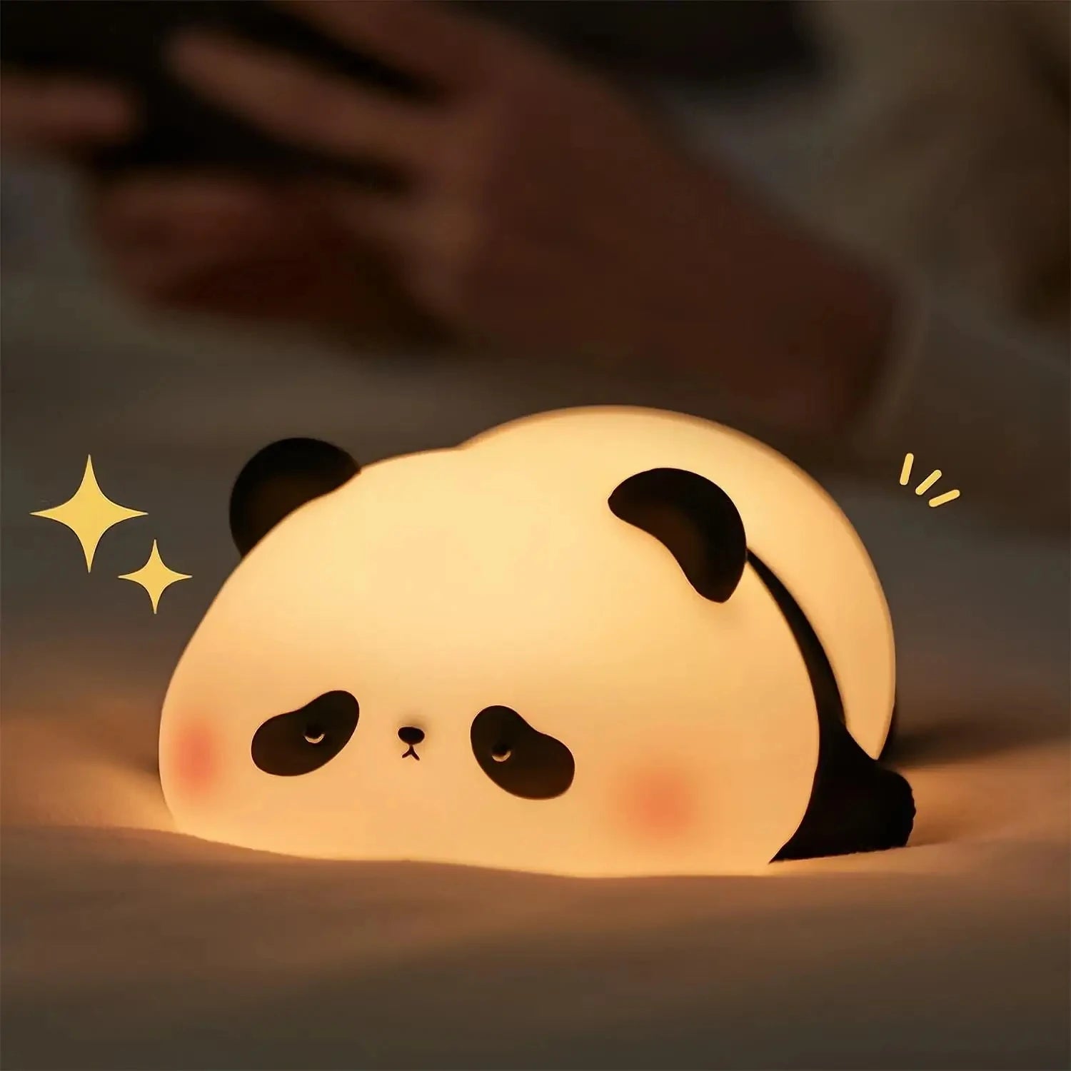 Animal Silicone Night Light – Rechargeable LED Kids Bedside Lamp Silicone Night Light Oasis Select Panda Night Light