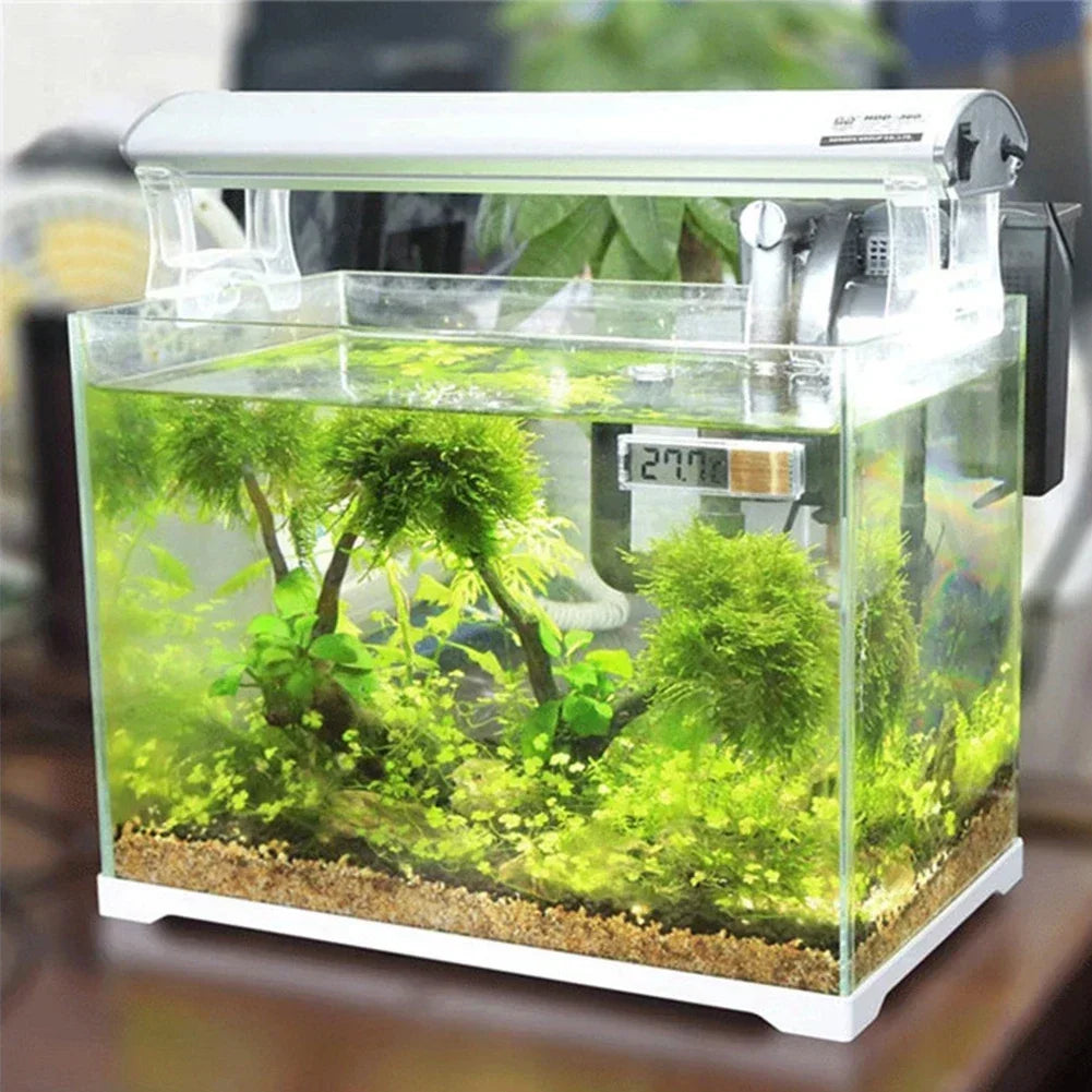 Electronic Fish Tank Temperature Waterproof Aquarium Thermometer 3D Digital LCD Fish Turtle Temp Aquarium Control Accessories Se Oasis Select