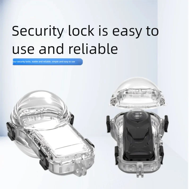 50M Waterproof Dive Housing for Insta360 X5 | 360° Clear Case