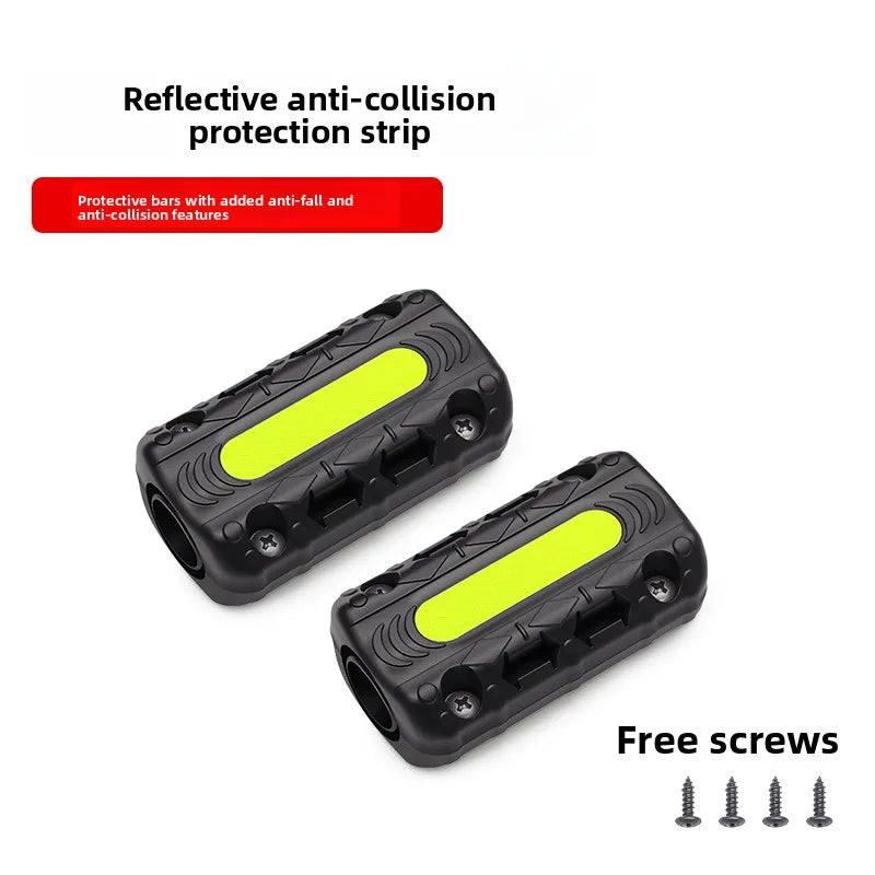 Motorcycle Crash Bar Guard with Reflective Warning Tape | ABS