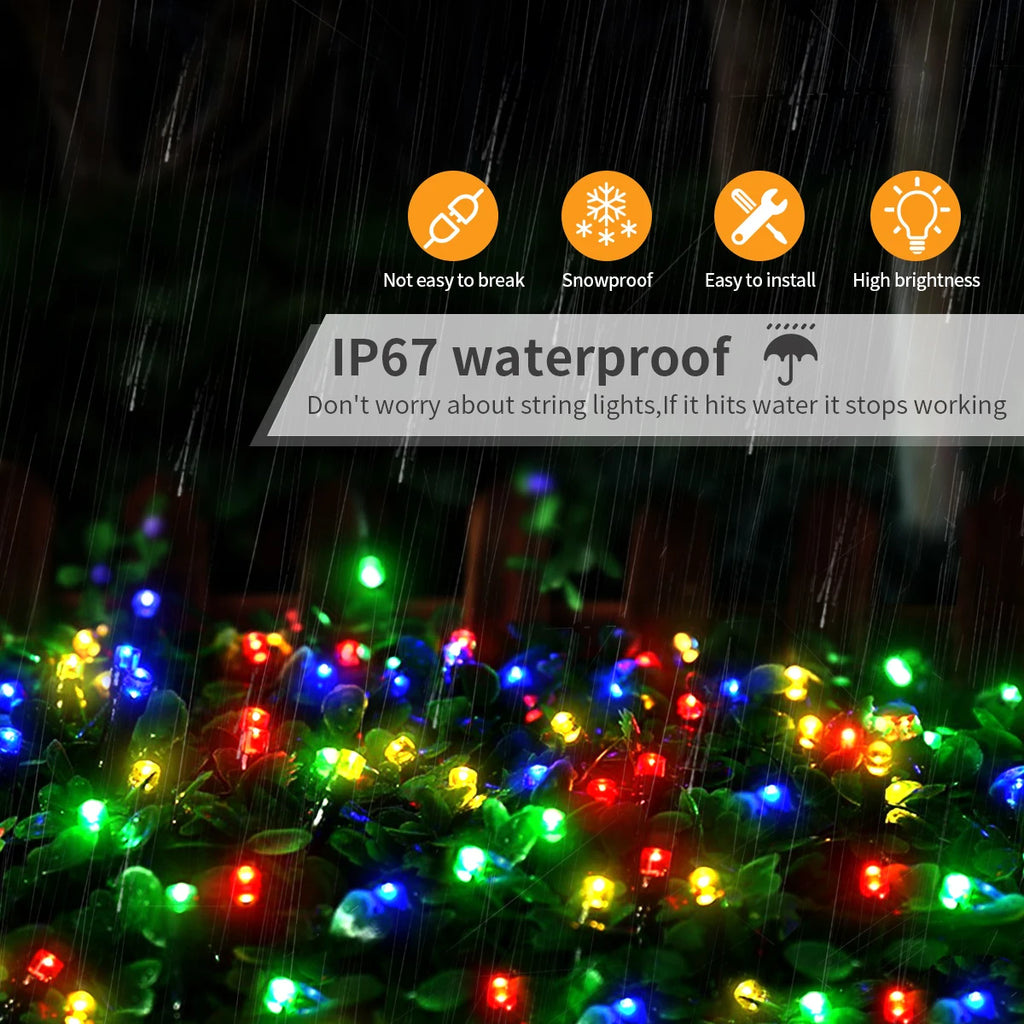 10M-100M Led Light String Street Garland Fairy Light 110V 220V Waterproof Outdoor Garden Party Wedding Christmas Decoration Lamp Oasis Select