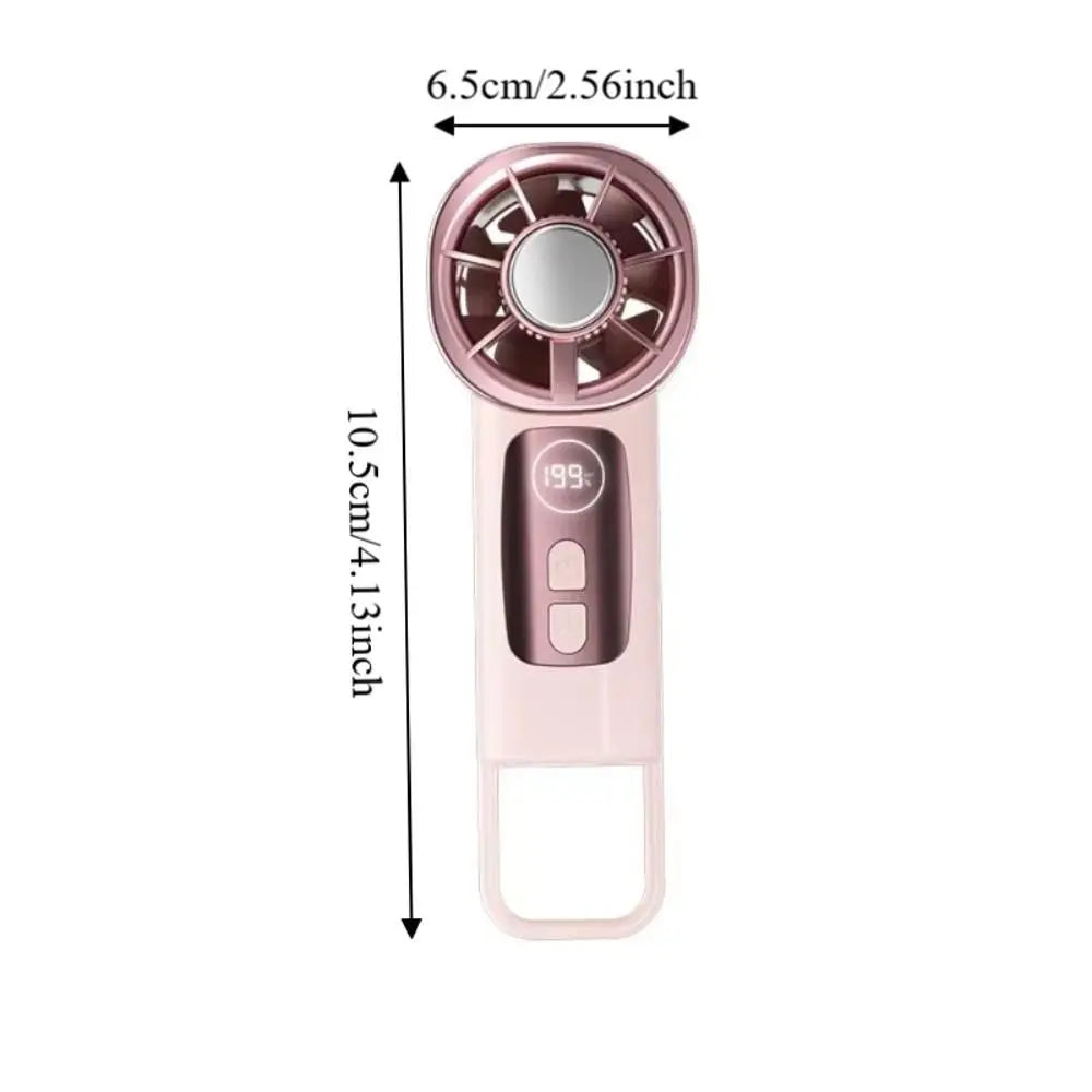 199 Speeds TEC Cooling Handheld Fan USB Charging High-speed Rechargeable Mini Fan Long Battery Life Quiet Portable Handheld Fan Oasis Select