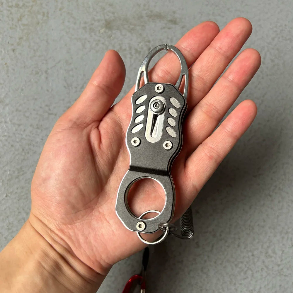 Rust Proof 304Stainless Steel Fish Grip Portable Lock Fishing Tackle Lip Clip Tool FishController Portable Professional Oasis Select