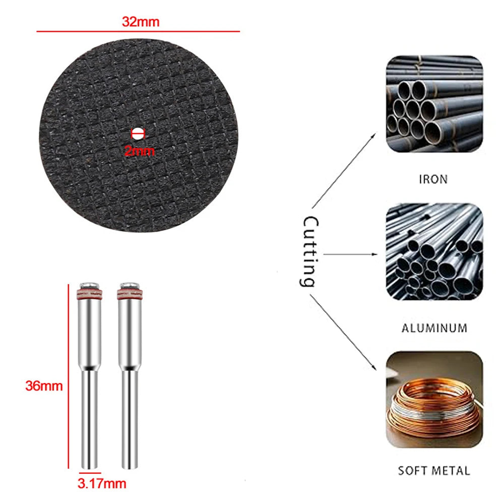 31pc Cutting Discs HSS Circular Saw Mini Drill Rotary Tool Multi-Size Blades for Cutting Metal, Wood, Stone, PVC Oasis Select