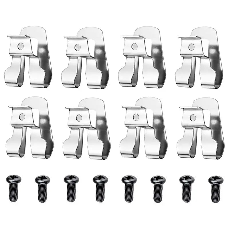 LIKE WISH 8 Piece Belt Clip For Ryobi Belt Hook With Screw Silver For Ryobi And Ridgid 18 Volt Tools 633586002, For Ryobi Oasis Select