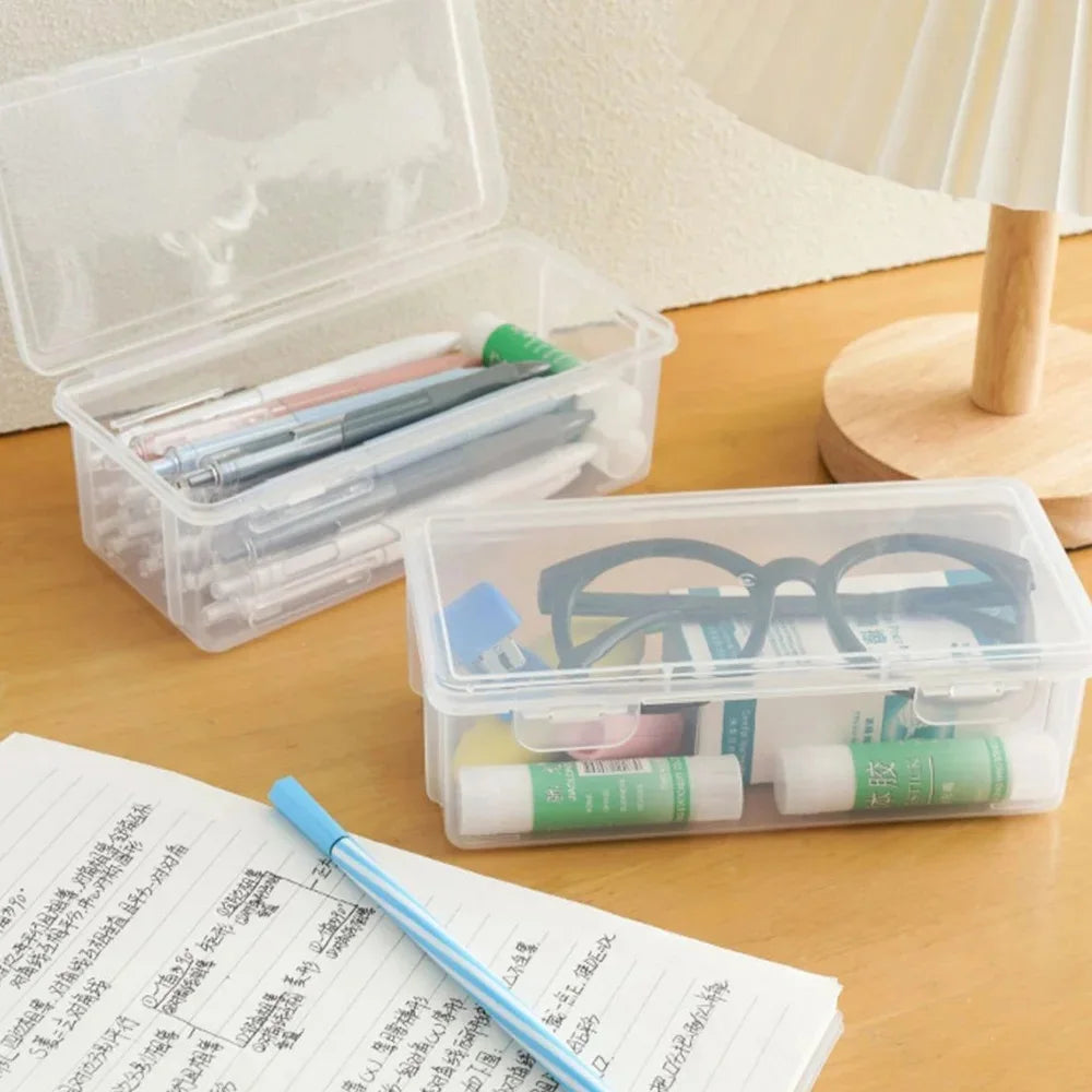 The white plastic storage box is tightly sealed, lightweight and durable, and is a multifunctional home storage tool. Oasis Select