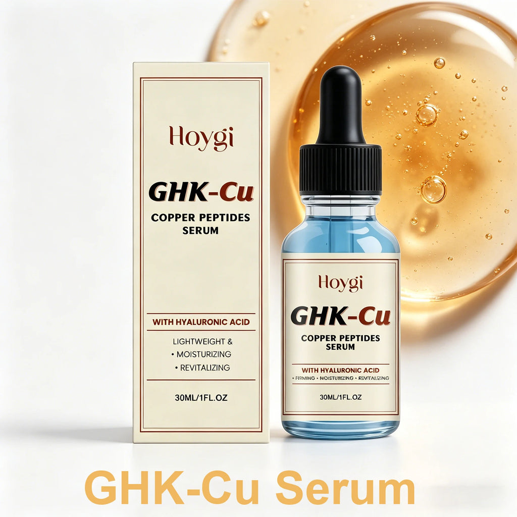 Copper Peptide Serum GHK-Cu Hyaluronic Acid Supports Firm Skin Hydrating Brightening Face Essence Daily Skincare 30/60/120ml Oasis Select