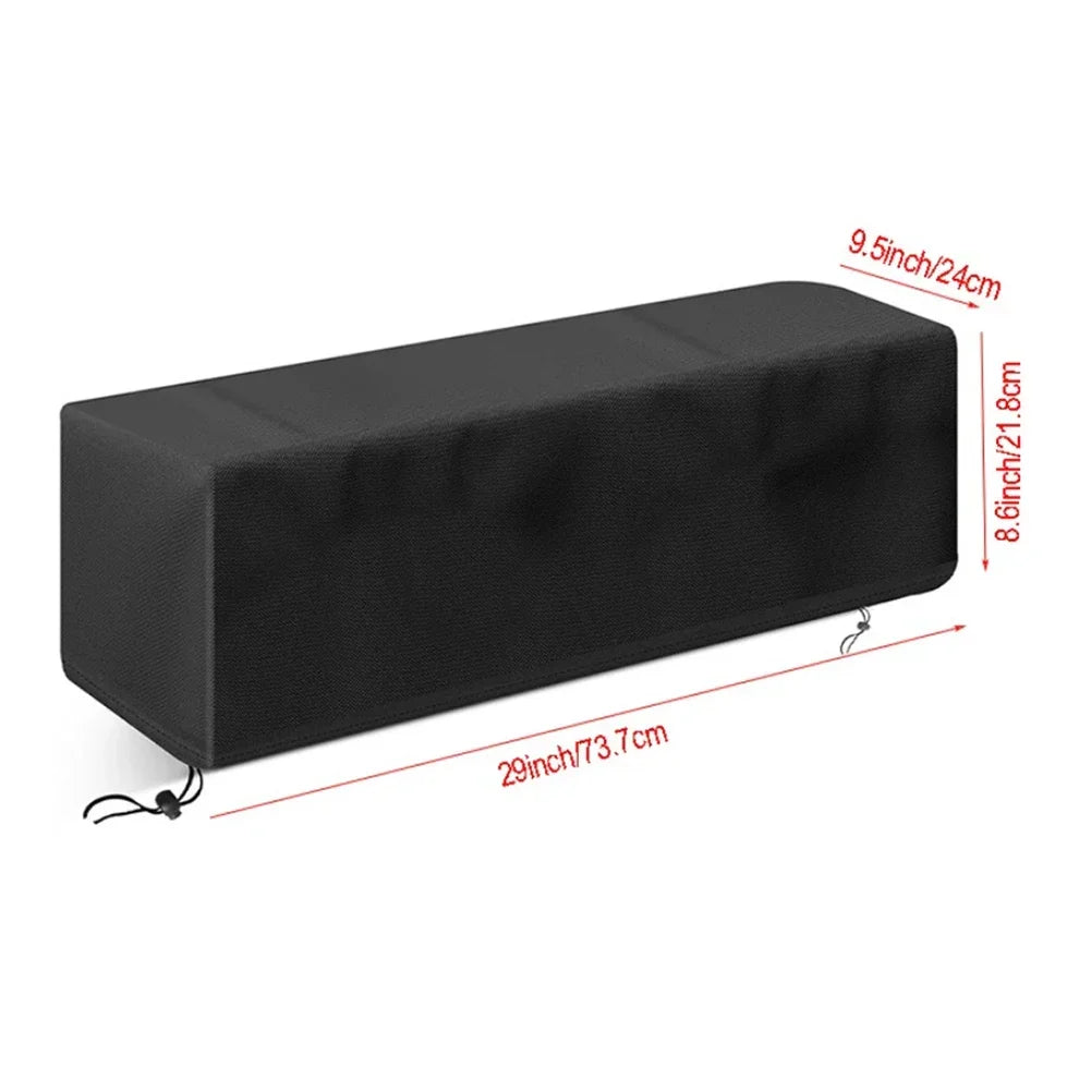 Protective Patio Fireplace Cover 28 Inch Rectangular with Waterproof 210D Oxford and Adjustable Drawstring for Outdoor Use Oasis Select