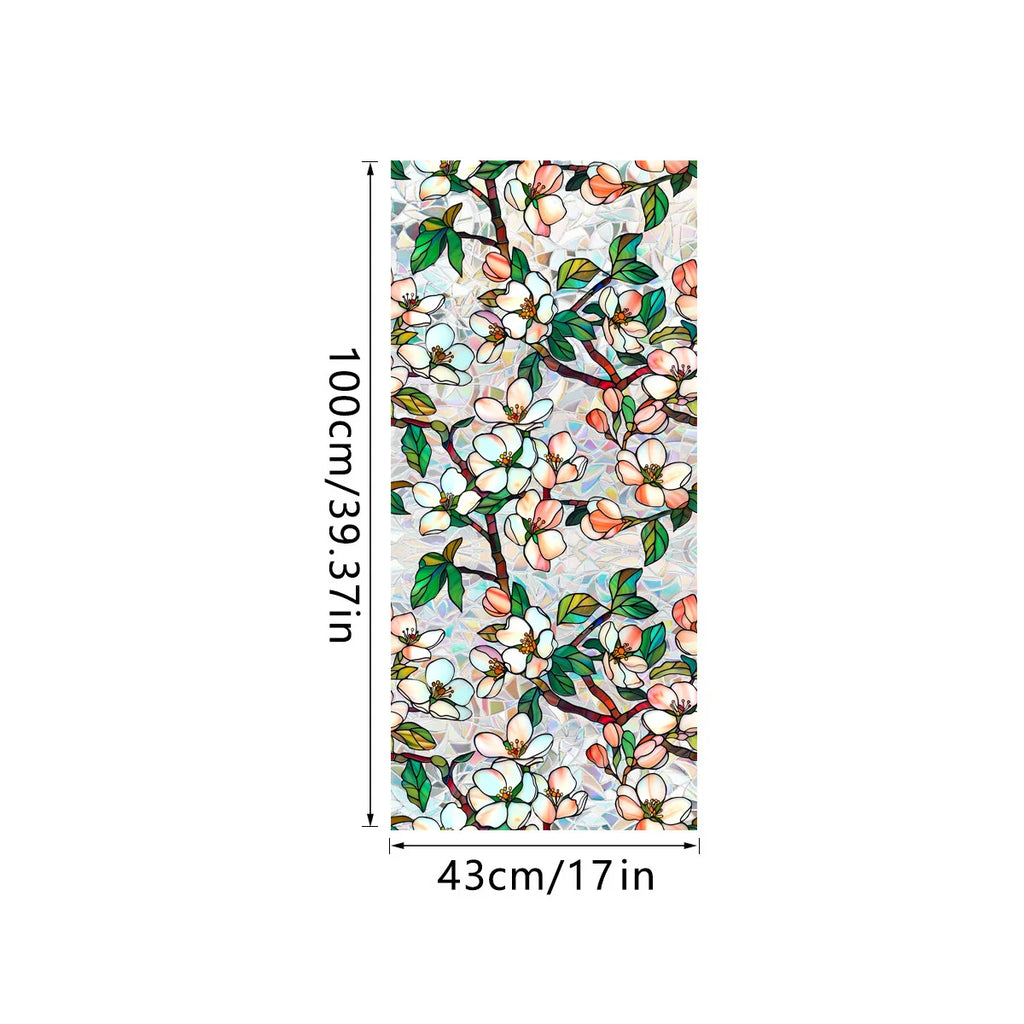 Double-sided Colored Electrostatic Glass Tape Bird Repellent and Anti-collision Tape PVC Colored Window Film Oasis Select XCBL044 43cmx100cm