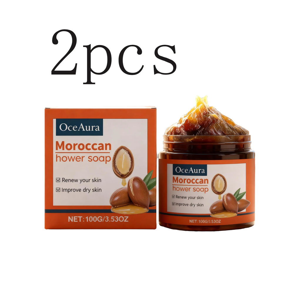 OceAura Moroccan Body Soap Cream – Hydrating Daily Cleanser