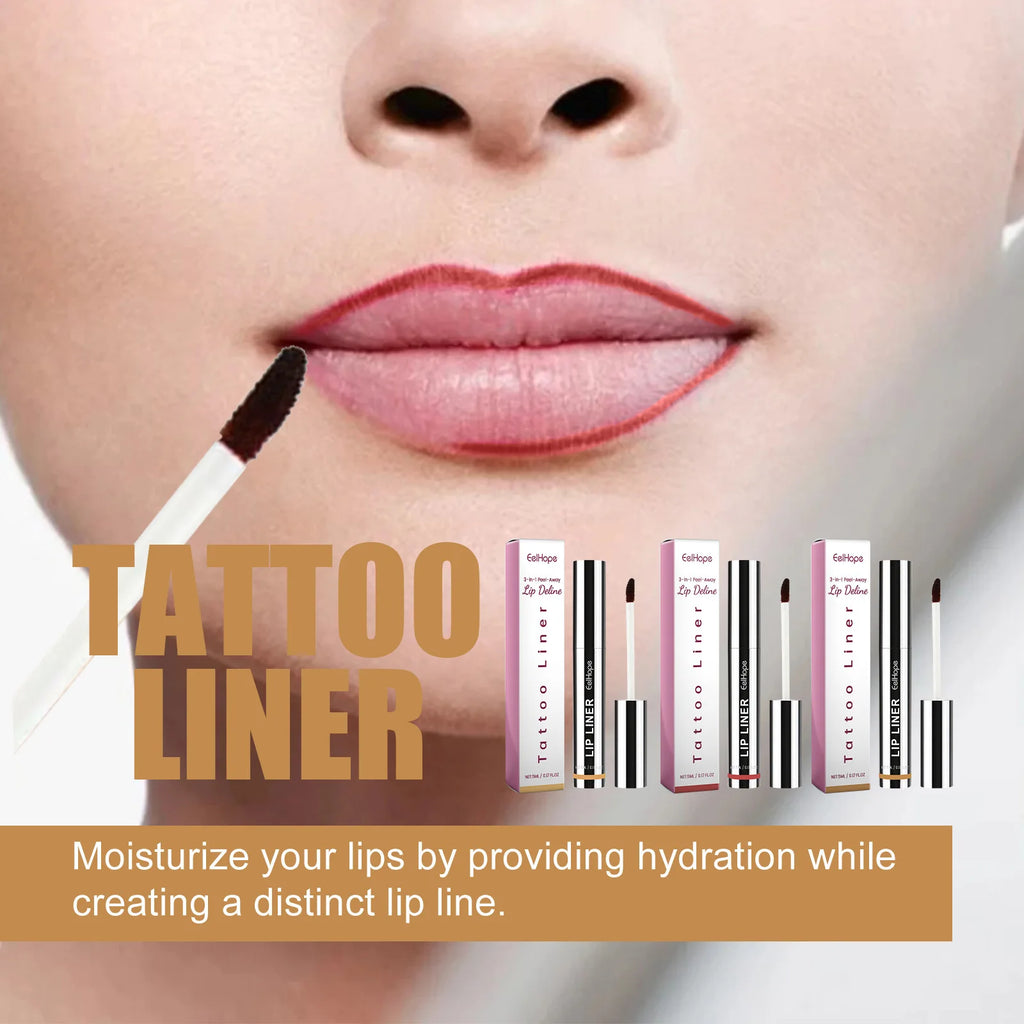 Lip Liner Peel Off Lipgloss Moisturising Waterproof Long Lasting Brown Contour Lips Tint Makeup Stain Natural Lipsticks Cosmetic Oasis Select