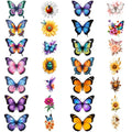28-Piece Temporary Tattoo Stickers – Hummingbird, Ladybug & Beetle