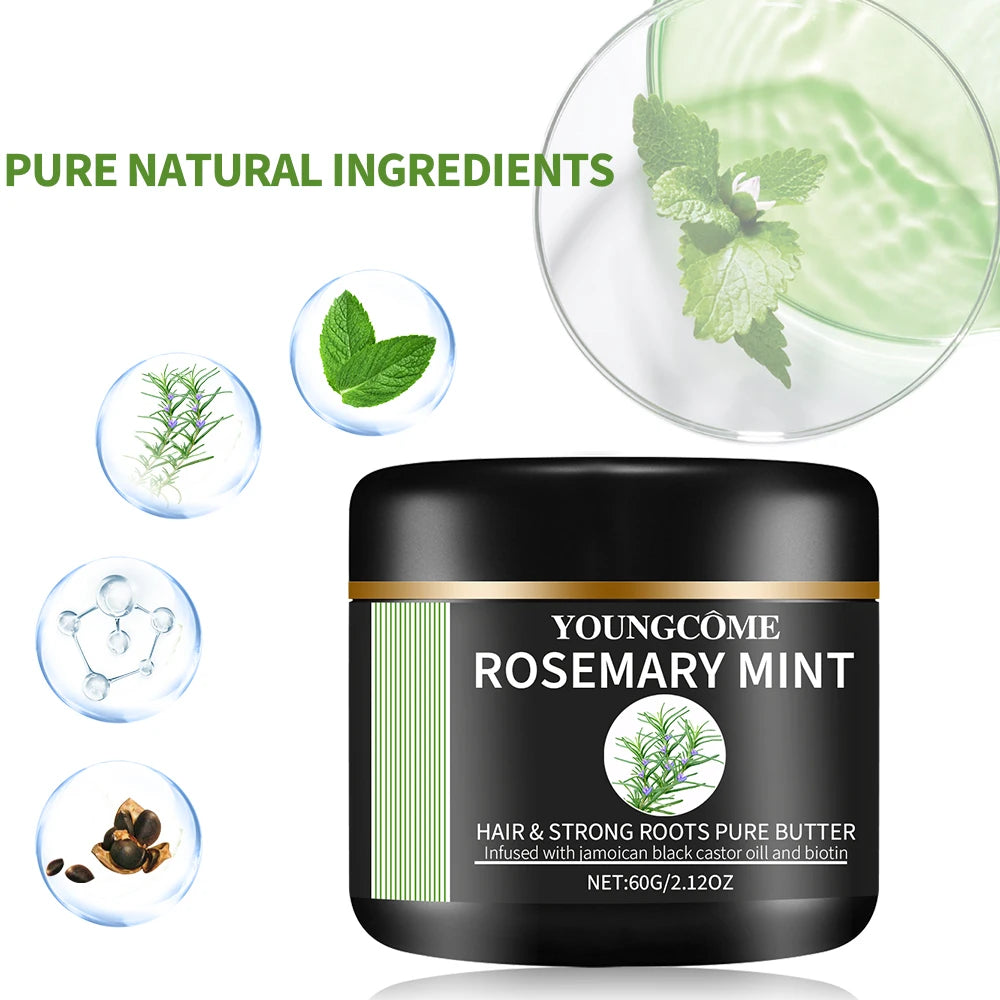 Rosemary Hair Conditioner Anti Hair Loss Improve Dryness Nourish Hair Roots Repair Dry Damaged Smooth Hair Essence Cream Oasis Select
