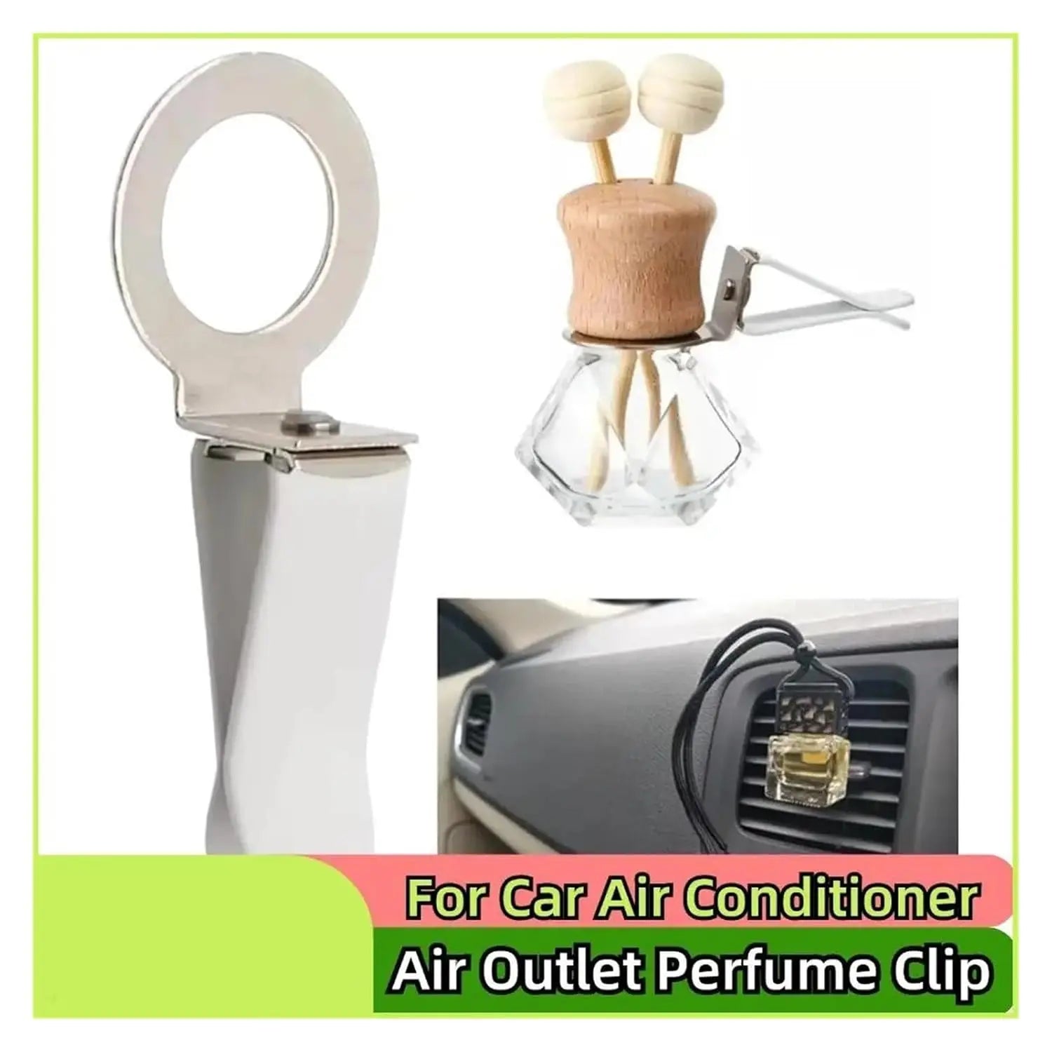 1-60PCS Car Air Vent Perfume Clip 360° Rotatable Air Vent Fragrance Diffuser DIY Car Accessories Interior Decoration Oasis Select